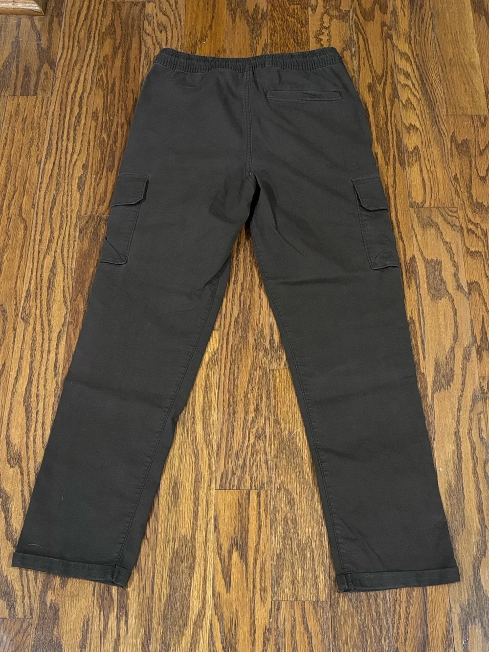 Old Navy, Boys, Tech Taper Dark Brown Cargo Pants with Drawstring Waist, Size XL
